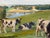 Rasmus Christiansen, Danish Fjord Landscape with Grazing Cattle, Oil on Canvas, 1920s For Sale - Image 6 of 8