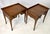 Pair of Vintage Baker Furniture French Country Side Tables With Candle Slides For Sale - Image 6 of 17