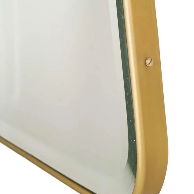 1940s Mid-Century Gio Ponti Style Wall Mirror from Fontana Arte, 1940s For Sale - Image 5 of 8