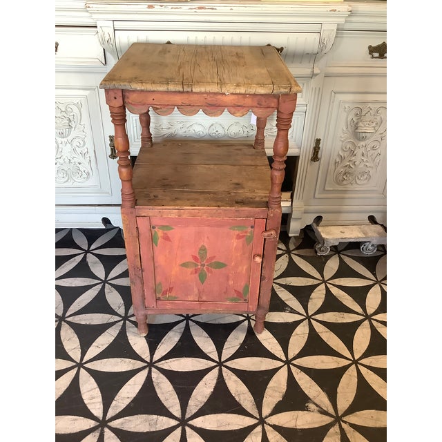 Farmhouse Antique Primitive Tea Cabinet For Sale - Image 3 of 3