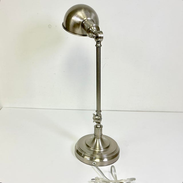 1990s Vintage Industrial Americana Boho Chic Articulating Desk Lamp For Sale - Image 9 of 10