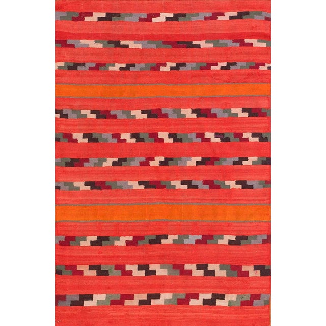 19th Century Germantown Navajo Carpet ( 3 X 4'3" 92 X 130 Cm ) Chairish