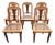 Antique Late 19th Century Art Nouveau Caned Seat Dining Chairs- Set of 5 For Sale