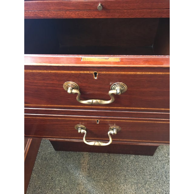 English Custom Made Mahogany Single File Cabinet | Chairish