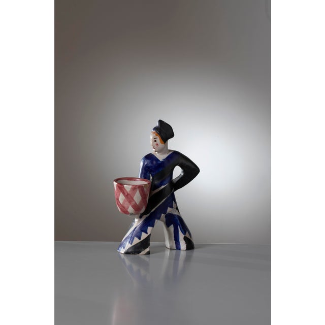 Vintage Ceramic Figural Planter by Leopold Anzengruber for Ics Vietri, Italy, 1930 For Sale - Image 10 of 10