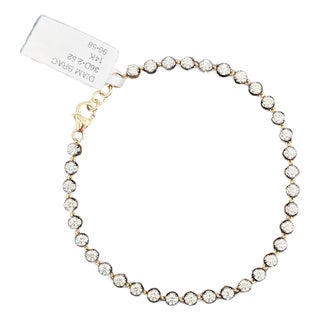 2.52 Ct Diamond by the Yard Tennis Bracelet For Sale
