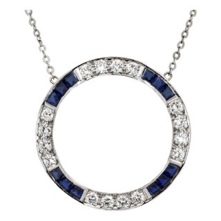 Late 20th Century Platinum Necklace For Sale