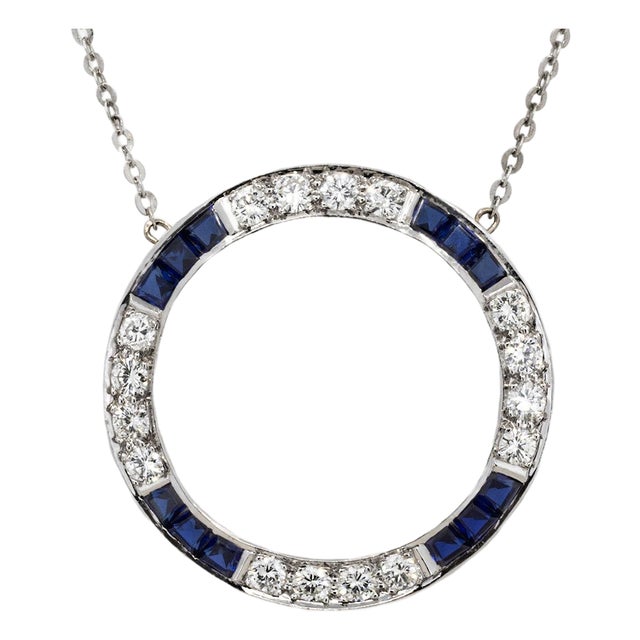 Late 20th Century Platinum Necklace For Sale