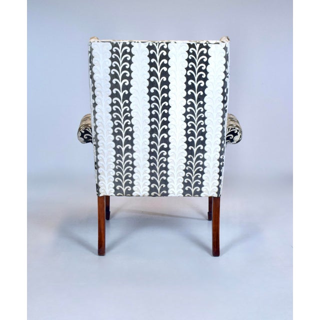 Gray 1960's Flared Armchair Italian Modern For Sale - Image 8 of 12