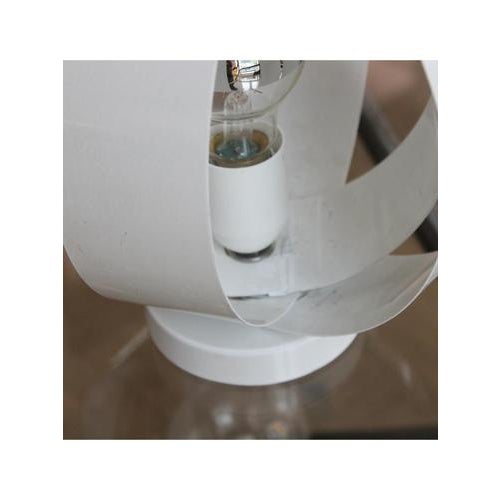 White Ring Table Lamp, 1970s For Sale - Image 8 of 11