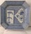 Antique - Edo Period - Blue & White Octagonal Plate With Bamboo & Floral Motif For Sale - Image 9 of 12