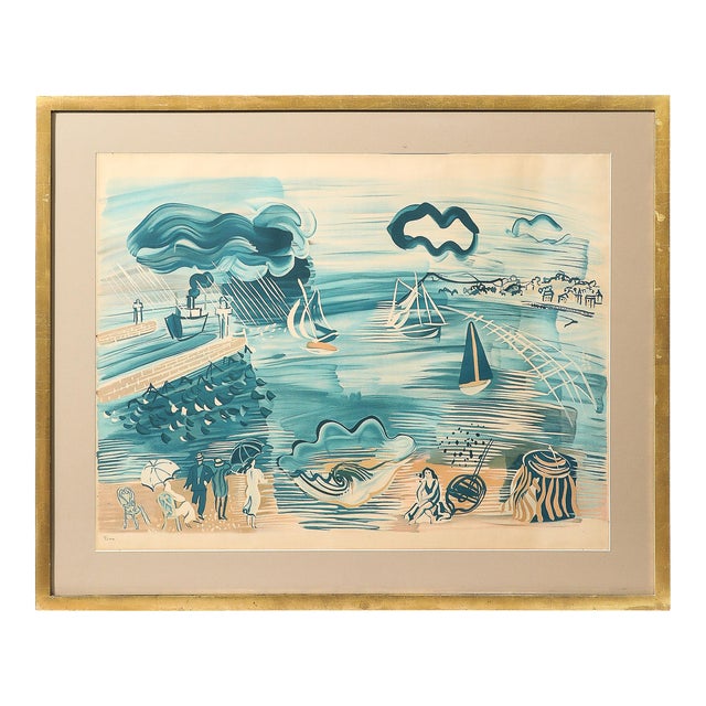 Post Impressionist Lithograh Entitled “le Havre” by Raoul Dufy For Sale