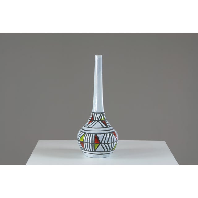 Black Long-Necked Vase by Roger Capron, France, 1950s For Sale - Image 8 of 8