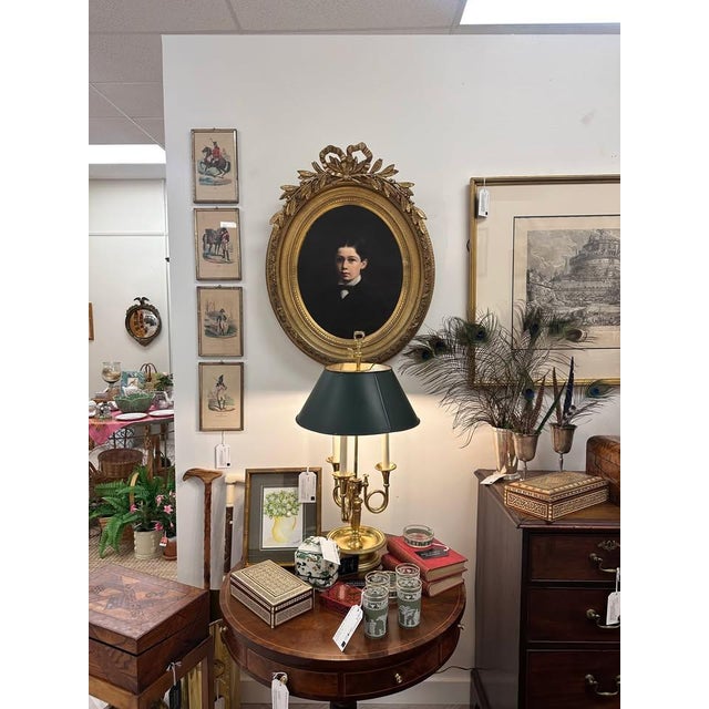 19th-Century Flemish Portrait of a Young Boy in Ornate Giltwood Frame For Sale - Image 4 of 8