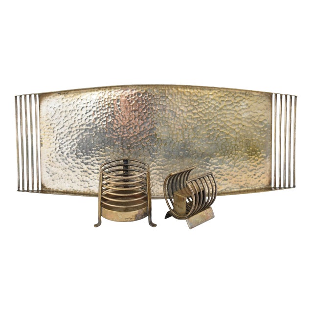 Vintage Silver-Plated Smoke Set with Tray and Ashtray, Germany, 1950s, Set of 3 For Sale