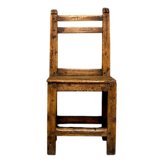 Antique Fir Chair, 1800 For Sale
