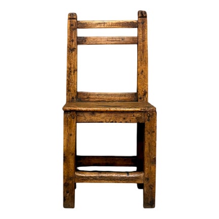 Antique Fir Chair, 1800 For Sale