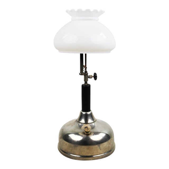 Antique Coleman Co. Milk Glass Gas Lamp Chairish