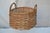 Large Primitive Ash Working Farm Basket With Double Bentwood Handles For Sale - Image 4 of 7