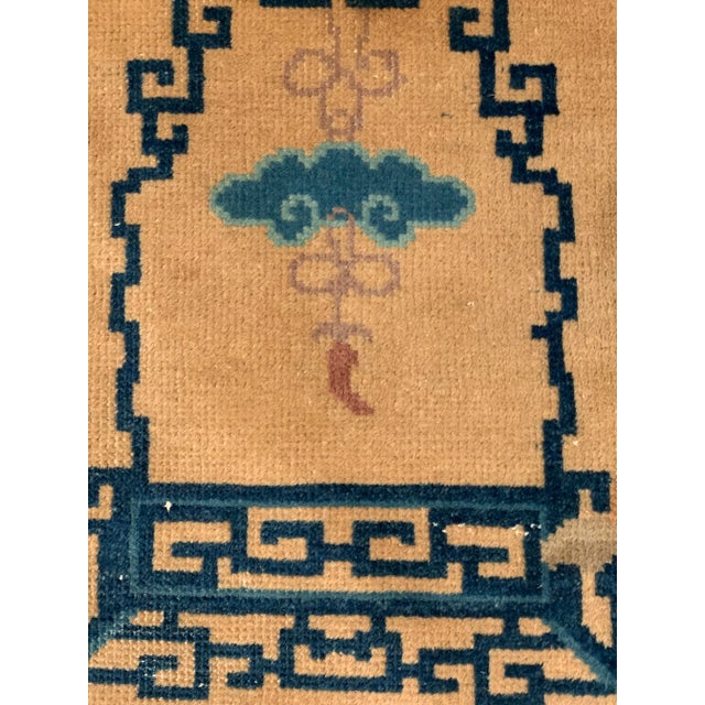 Beige 1930s Beige Color Hand Knotted Chinese Art Deco 3'11'' X 6'3'' For Sale - Image 8 of 10