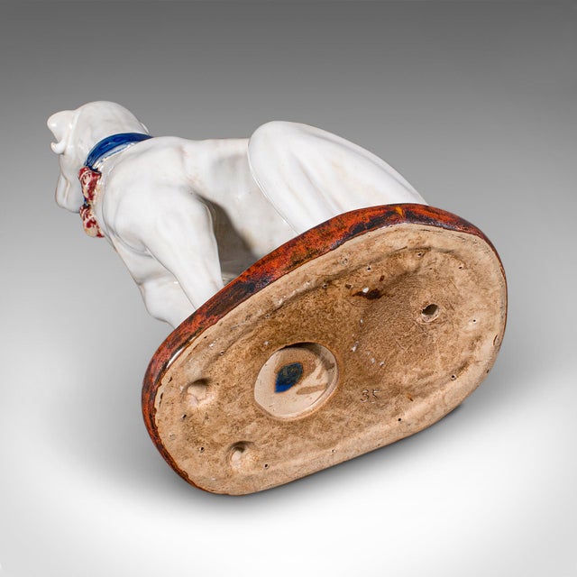 Pair of Vintage Greyhound Figures, Italian, Dog Statue, Bookends, Mid Century For Sale - Image 10 of 12