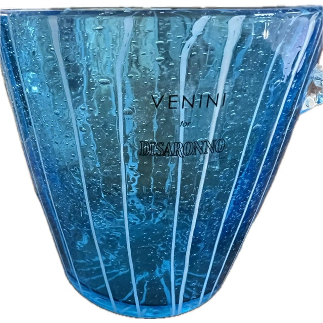 Vintage Venini for DiSaronno Murano Glass Ice Bucket Chairish