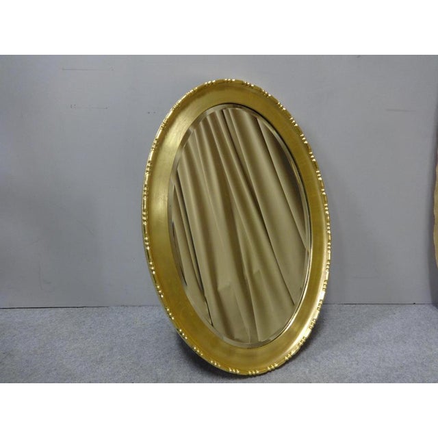 Gold Very Good Edwardian Oval Gilt Mirror For Sale - Image 8 of 10