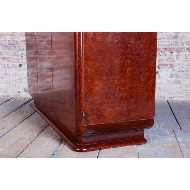 Brown Art Deco Wardrobe in Mahogany attributed to J. Halabala for Up Zavody, Czech, 1920s For Sale - Image 8 of 18