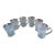 Vintage Athens Glass Coffee Mugs - Set of 6 For Sale