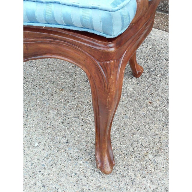 Vintage Hand-Crafted Arm Chair-Italy For Sale In Detroit - Image 6 of 10