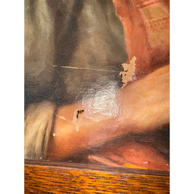 “Alice in Wonderland” Portrait, Oil Painting, Circa 1800s For Sale - Image 12 of 12