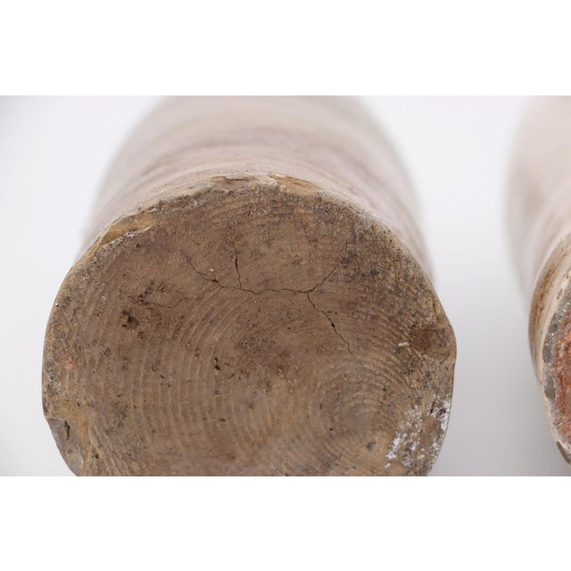 Brown 19th Century Antique German Set of Large Four Stoneware Beer Bottles For Sale - Image 8 of 15