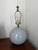 Baby Blue Vintage Spherical Ceramic Robins Egg Blue Table Lamp For Sale - Image 8 of 9