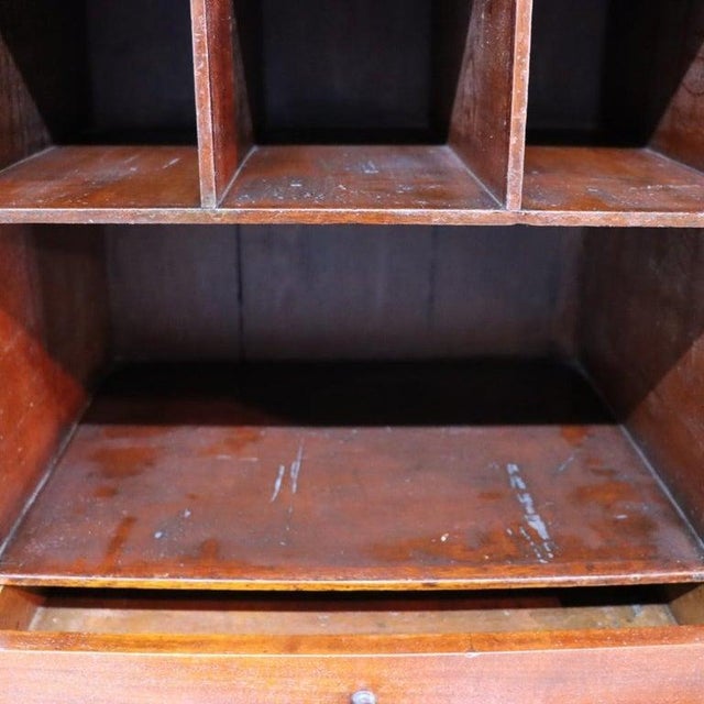 Wood American Empire Classical Flame Mahogany Clawfoot Secretary Desk C1840 For Sale - Image 7 of 15