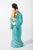 Early 20th Century Chinese Figurine of Lady in Blue With Fan For Sale - Image 14 of 17
