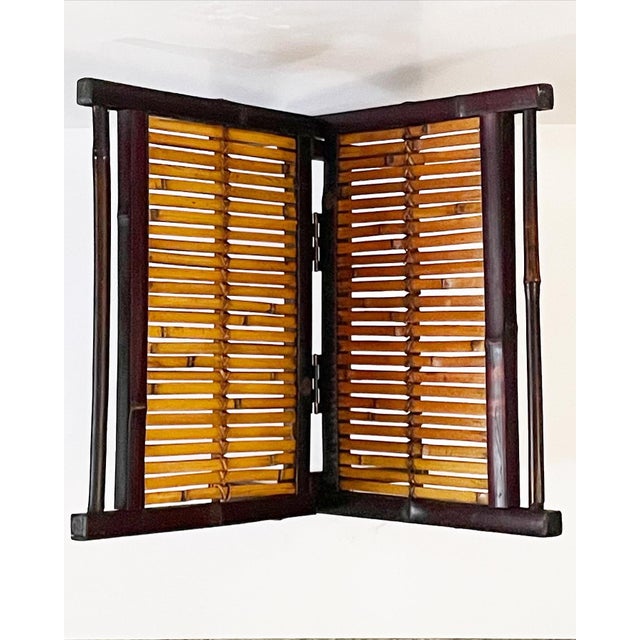 Mid-Century Modern Vintage Bamboo Magazine Rack For Sale - Image 3 of 10