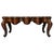 Queen Anne Marge Carson 57 Inch Square Regency Coffee Table Parquet Scalloped Edge Cabriole Legs For Sale - Image 3 of 13