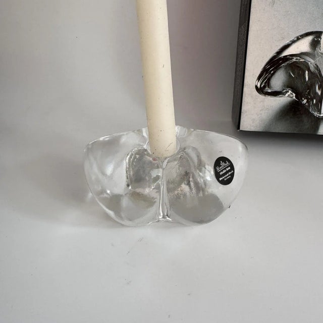 Glass Avis Glass Candleholder by Uta Freyl for Rosenthal Studio Line, Germany, 1980s For Sale - Image 7 of 9