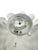 Currey & Co Hadley White Gesso Floral Semi Flush Mount Ceiling Light (Pre-Owned) For Sale In New York - Image 6 of 14