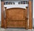 Vintage (1990's) Queen Complete Bed has a Tuscan Style. Headboard, Footboard, Rails, and Bolts / NO Slats. Features...