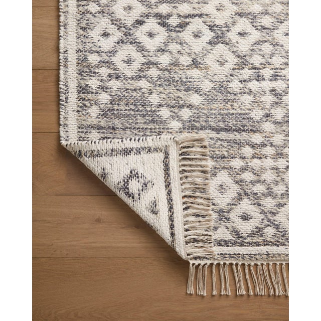 Angela Rose x Loloi Rivers Denim / Ivory 5'-0" x 7'-6" Area Rug For Sale In Dallas - Image 6 of 7
