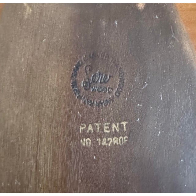 Mid-Century Modern Mid-Century Modern Wood Divided Snack Trays With Cork Accent —Set of 4 For Sale - Image 3 of 4