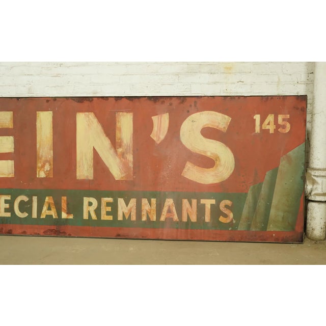 Traditional Newly Made Reclaimed Bernstein's Aluminum Movie Prop Sign For Sale - Image 3 of 7