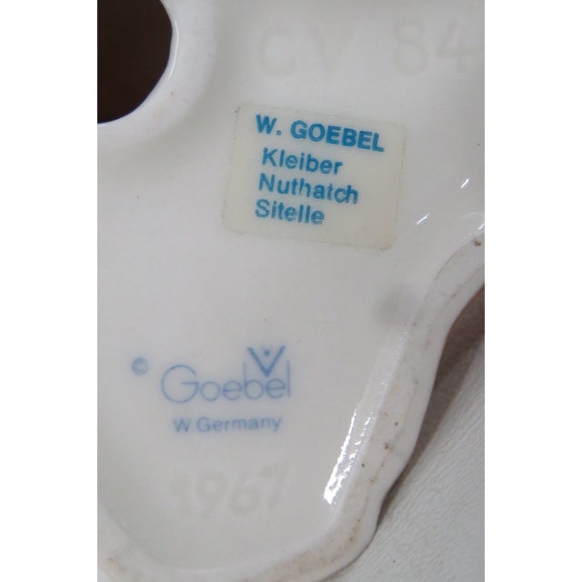 Goebel W Germany Cv84 Nuthatch Figurine 1967 Porcelain Bird on Branch 4898b For Sale - Image 17 of 18