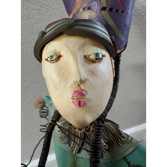 “Unicycle” – Laura Balombini Original Sculpture – Jesters Series (2005–2007) – Exhibition Piece For Sale - Image 9 of 11