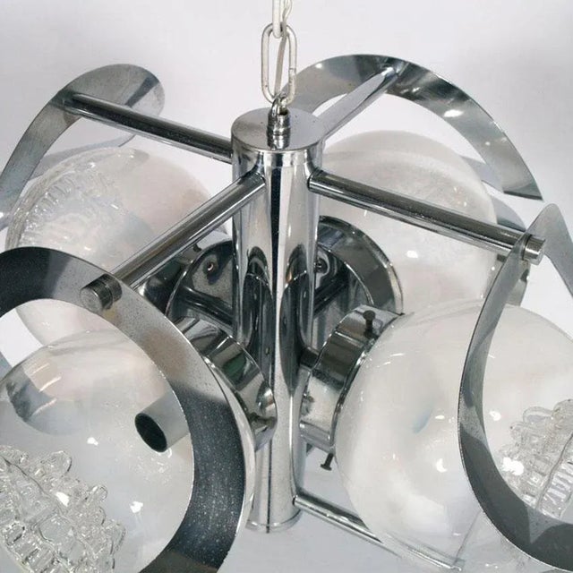 AVMazzega Space Age Ceiling Lamp by Mazzega, 1970s For Sale - Image 4 of 8