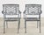 Charcoal Neoclassical Brown Jordan Style Garden Bench and Dining Chairs For Sale - Image 8 of 12