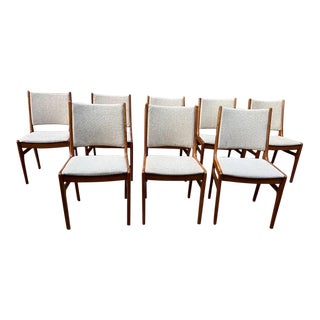 Late 20th Century Set of 2 Mid Century Modern Danish Teak Dining Chairs by D-Scan For Sale
