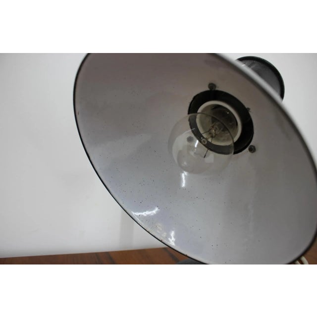 Red Mid-Century Black Table Lamp, 1970s For Sale - Image 8 of 12