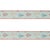 Contemporary Christmas Tree Print Wired Ribbon (Set of 2) For Sale - Image 3 of 3